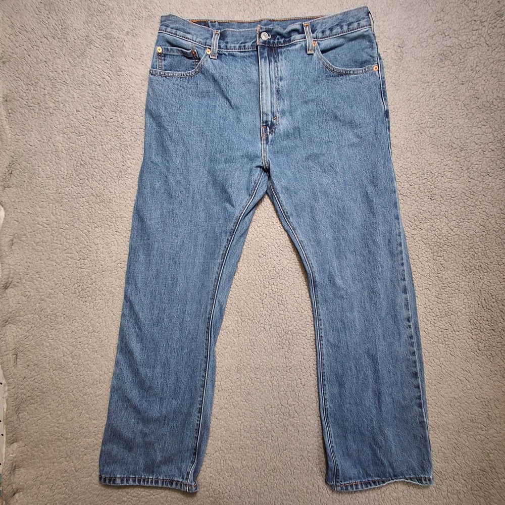 Levi 517 Bootcut Jeans Mens 36x30 Blue Denim Boot Leg